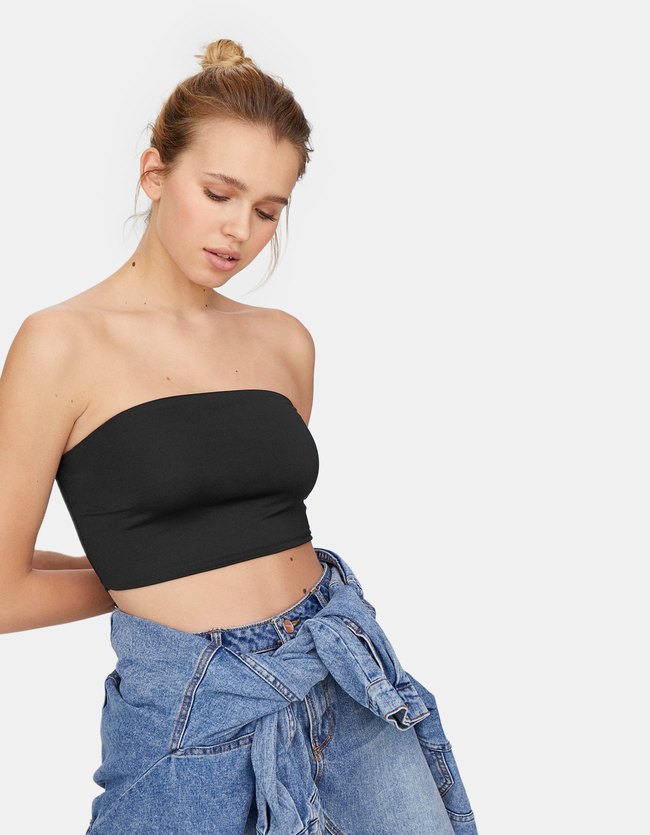 Stradivarius Basic Bandeautop Dames Zwart Xs stradivarius kopen in de aanbieding Stradivarius Basic Bandeautop Dames Zwart Xs stradivarius kopen in de aanbieding