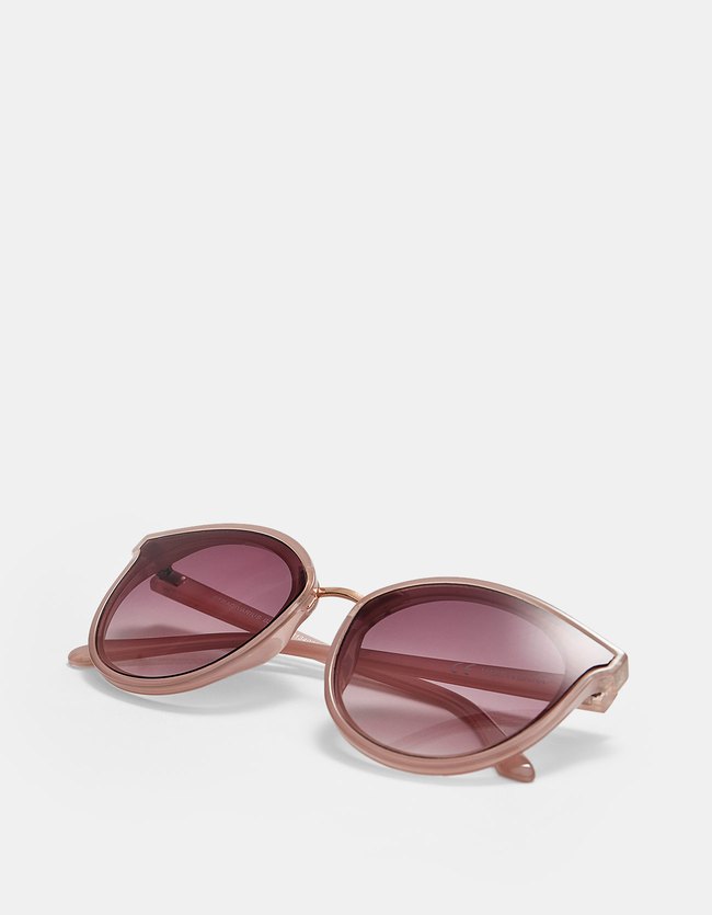 Stradivarius Bril Van Kunststof Met Metallic Detail Dames Naturel Roze stradivarius kopen in de aanbieding Stradivarius Bril Van Kunststof Met Metallic Detail Dames Naturel Roze stradivarius kopen in de aanbieding