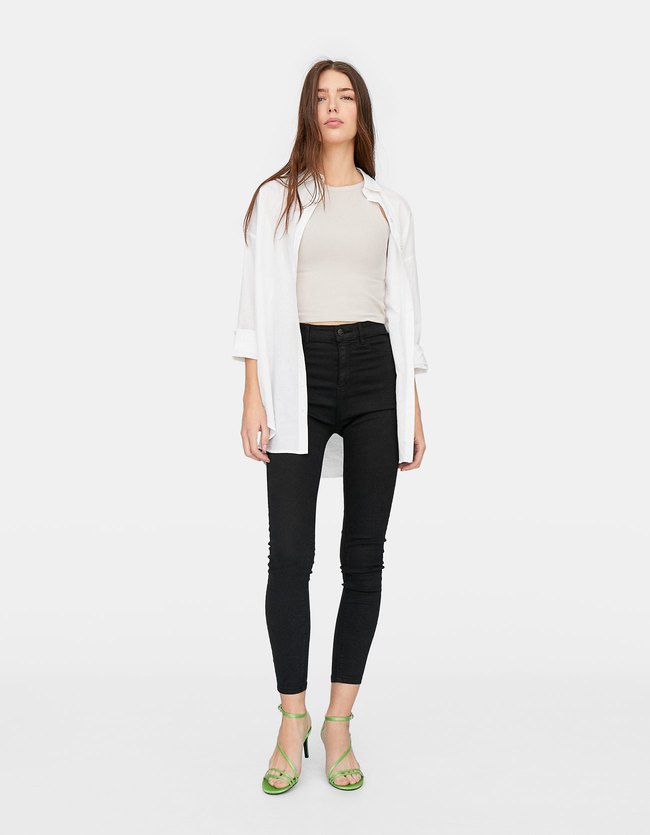 Stradivarius Basic Super Hoge Taille Dames Zwart 32 stradivarius kopen in de aanbieding Stradivarius Basic Super Hoge Taille Dames Zwart 32 stradivarius kopen in de aanbieding