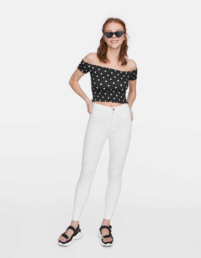 Stradivarius Basic Super Hoge Taille Dames Wit 36 stradivarius kopen in de aanbieding Stradivarius Basic Super Hoge Taille Dames Wit 36 stradivarius kopen in de aanbieding