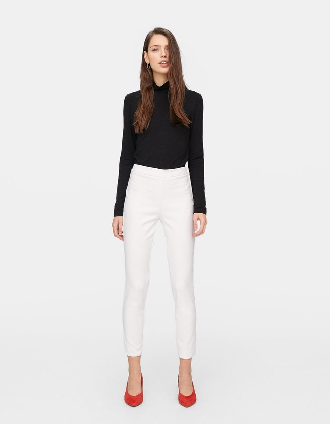 Stradivarius Basic Cigarette Broek Dames Wit 36 stradivarius kopen in de aanbieding Stradivarius Basic Cigarette Broek Dames Wit 36 stradivarius kopen in de aanbieding
