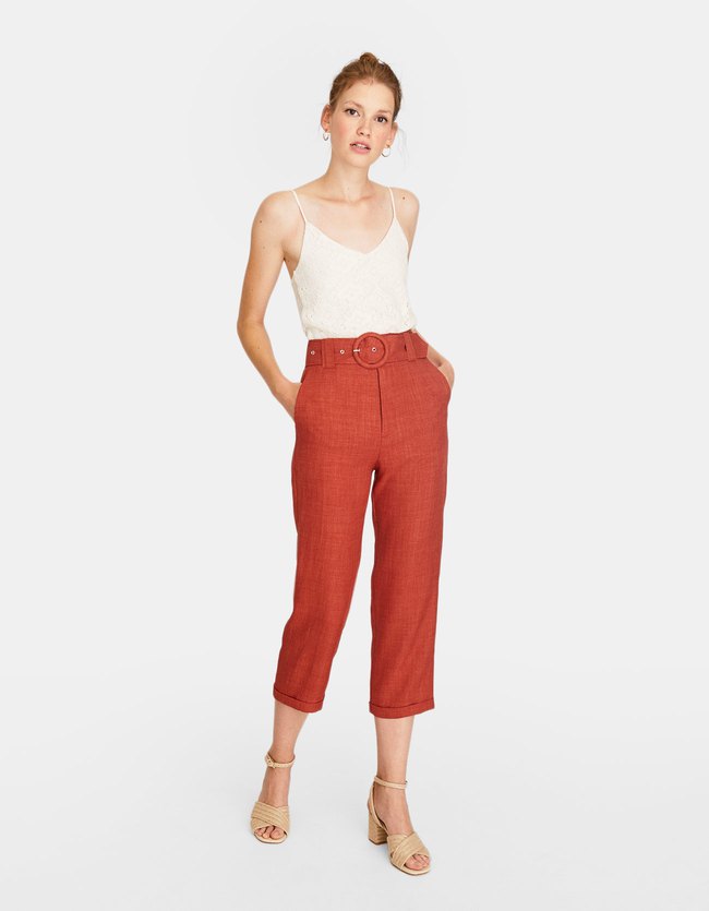 Stradivarius Rustieke Rechte Broek Dames Perzik 36 stradivarius kopen in de aanbieding Stradivarius Rustieke Rechte Broek Dames Perzik 36 stradivarius kopen in de aanbieding