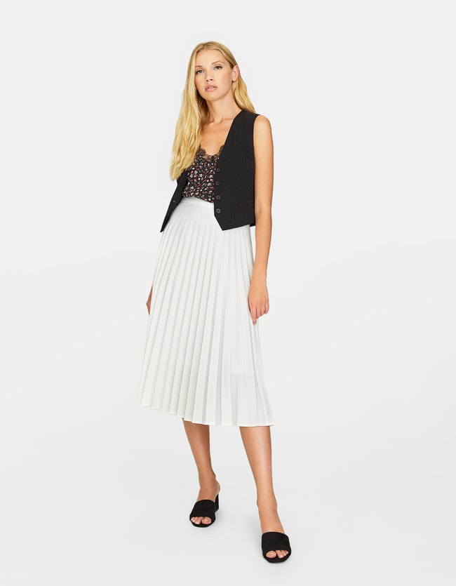 Stradivarius Plisserok Dames Transparant stradivarius kopen in de aanbieding Stradivarius Plisserok Dames Transparant stradivarius kopen in de aanbieding