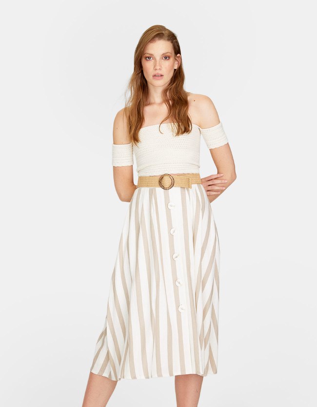 Stradivarius Rustieke Rok Met Knopen En Riem Dames Steen Xs stradivarius kopen in de aanbieding Stradivarius Rustieke Rok Met Knopen En Riem Dames Steen Xs stradivarius kopen in de aanbieding