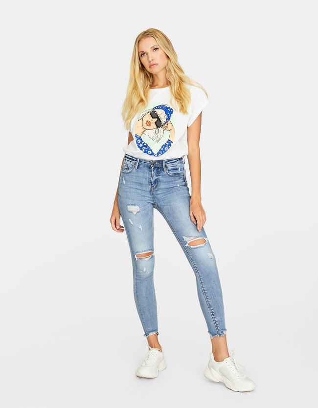 Stradivarius Jeans Met Hoge Taille En Scheuren Dames Lichtjeans 36 stradivarius kopen in de aanbieding Stradivarius Jeans Met Hoge Taille En Scheuren Dames Lichtjeans 36 stradivarius kopen in de aanbieding