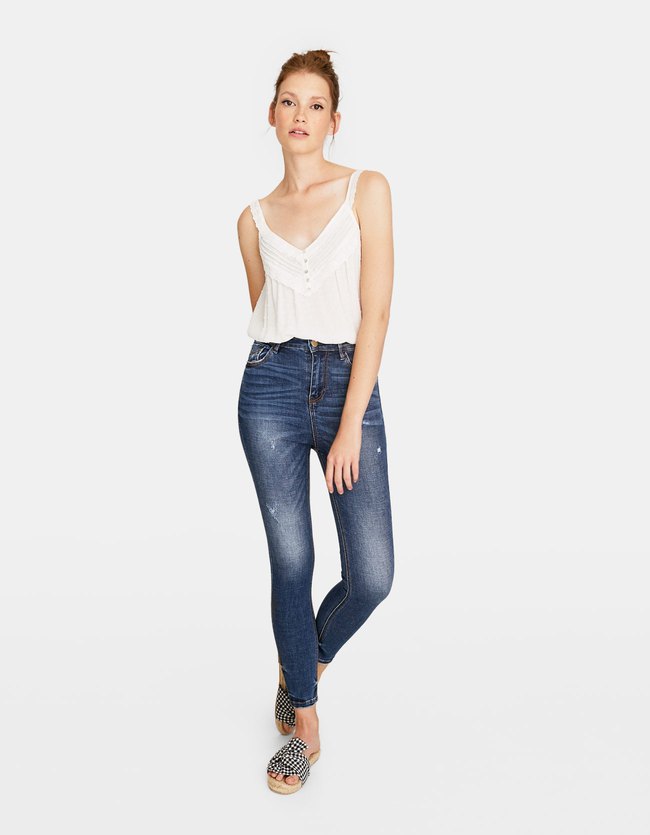 Stradivarius Jeans Met Superhoge Taille Dames Lichtjeans 36 stradivarius kopen in de aanbieding