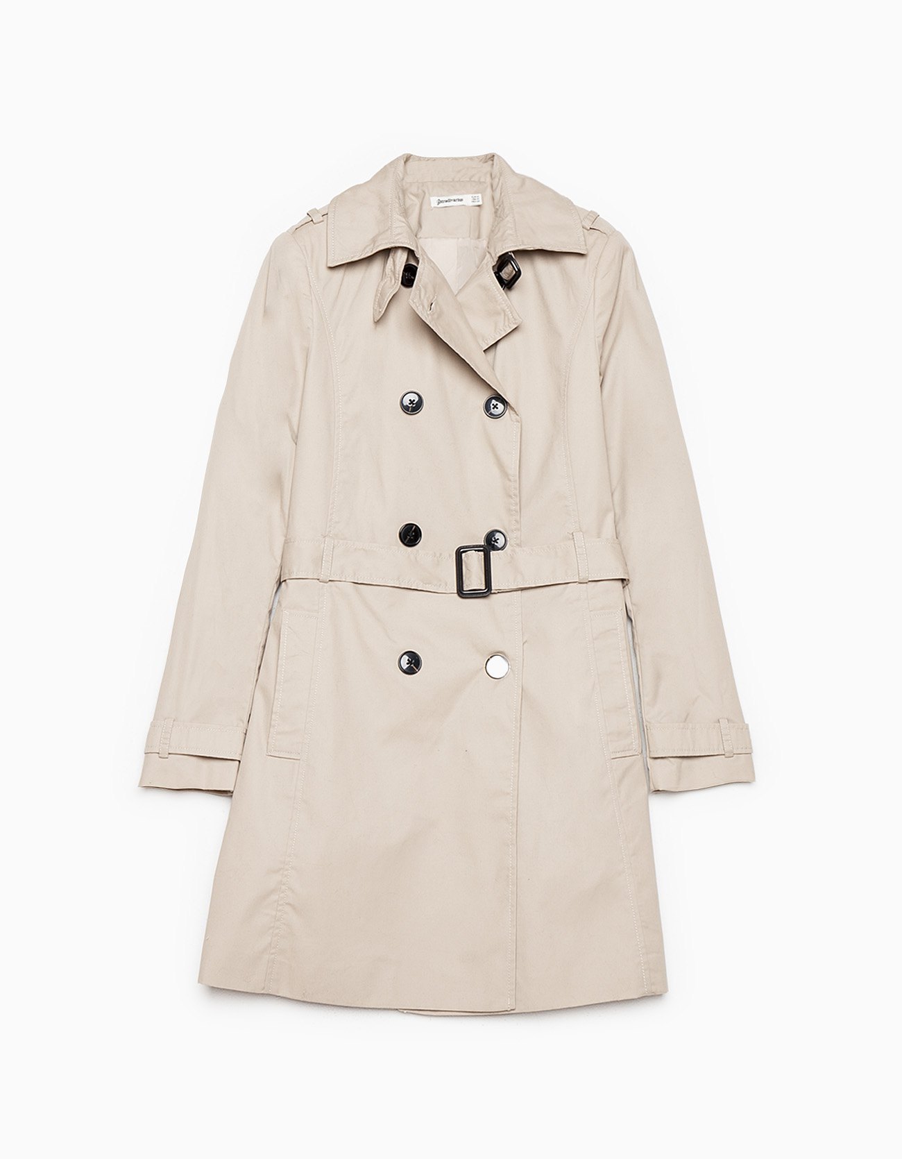 Stradivarius lapel collar hot sale trench coat