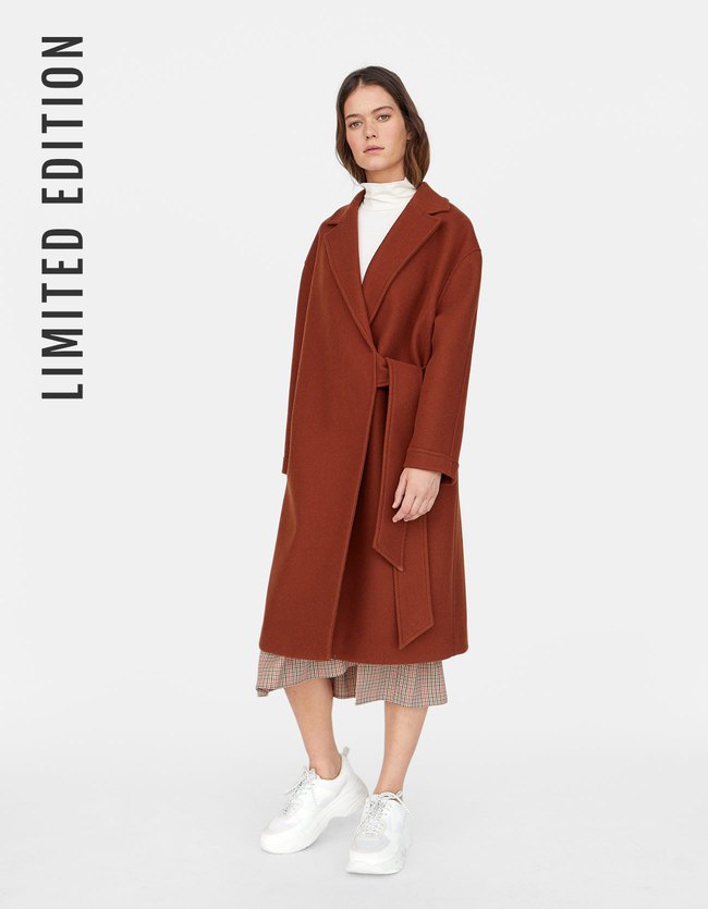 Stradivarius Wollige Jas Met Strikceintuur Limited Edition Dames Lichtkameel stradivarius kopen in de aanbieding Stradivarius Wollige Jas Met Strikceintuur Limited Edition Dames Lichtkameel stradivarius kopen in de aanbieding