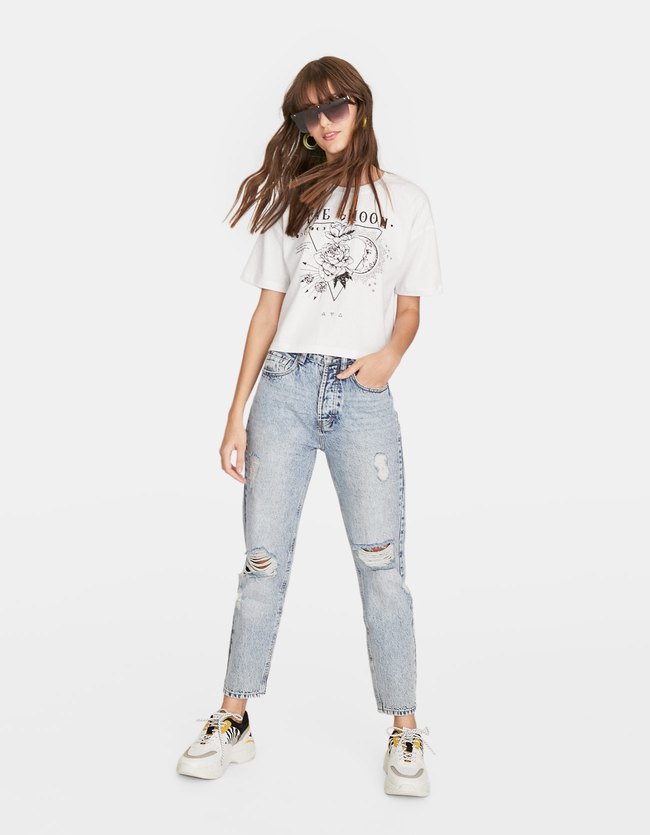 Stradivarius Cropped Top Dames Wit stradivarius kopen in de aanbieding Stradivarius Cropped Top Dames Wit stradivarius kopen in de aanbieding