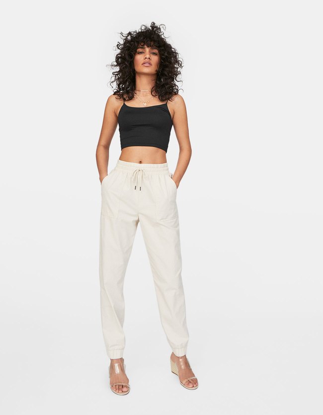 Stradivarius Joggingbroek Met Koord Dames Steen stradivarius kopen in de aanbieding Stradivarius Joggingbroek Met Koord Dames Steen stradivarius kopen in de aanbieding