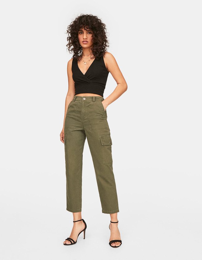 Stradivarius Cargo Broek Dames Kaki 38 stradivarius kopen in de aanbieding Stradivarius Cargo Broek Dames Kaki 38 stradivarius kopen in de aanbieding