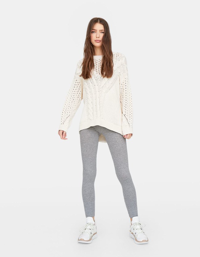 Stradivarius Legging Met Enkelbandje Dames Grijs Melange stradivarius kopen in de aanbieding Stradivarius Legging Met Enkelbandje Dames Grijs Melange stradivarius kopen in de aanbieding