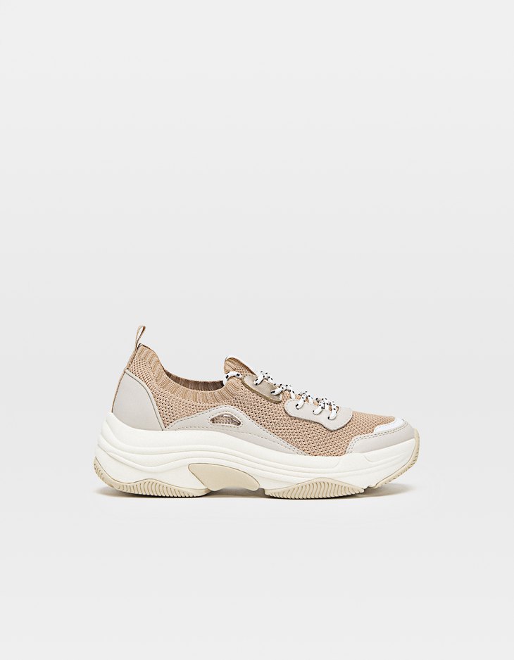 stradivarius platform sneakers