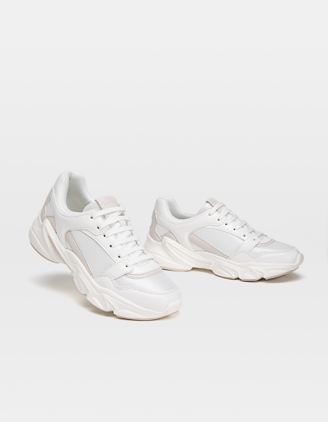 stradivarius platform sneakers