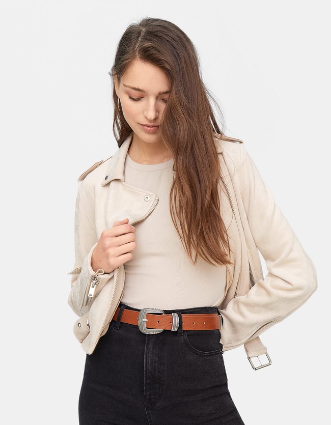 Stradivarius Cowboyriem Dames Lichtkameel 90 stradivarius kopen in de aanbieding Stradivarius Cowboyriem Dames Lichtkameel 90 stradivarius kopen in de aanbieding