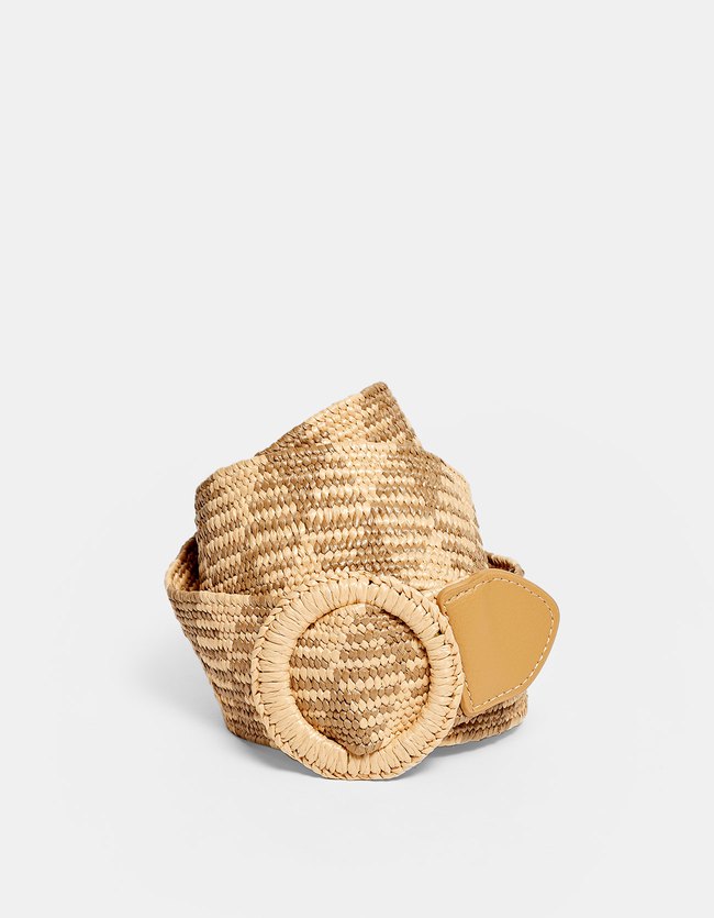 Stradivarius Tweekleurige Raffia Riem Dames Bruin 70 stradivarius kopen in de aanbieding Stradivarius Tweekleurige Raffia Riem Dames Bruin 70 stradivarius kopen in de aanbieding