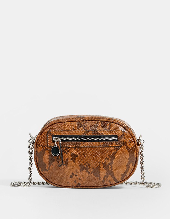 Stradivarius Ovalen Schoudertas Met Slangenprint Dames Lichtkameel stradivarius kopen in de aanbieding Stradivarius Ovalen Schoudertas Met Slangenprint Dames Lichtkameel stradivarius kopen in de aanbieding