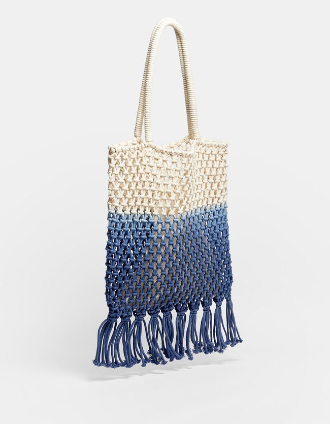 Stradivarius Gevlochten Tiedye Shopper Dames Marineblauw stradivarius kopen in de aanbieding Stradivarius Gevlochten Tiedye Shopper Dames Marineblauw stradivarius kopen in de aanbieding