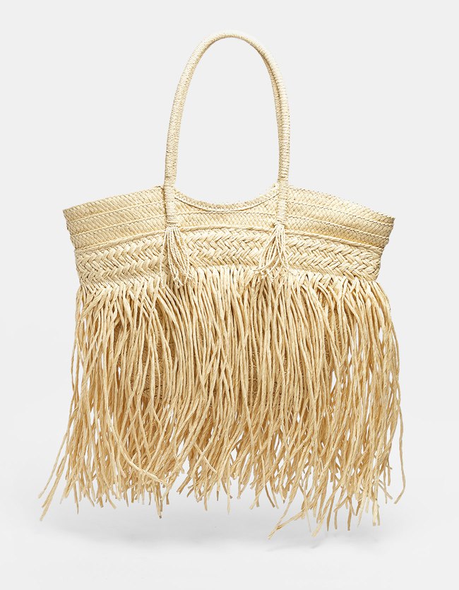 Stradivarius Raffia Shopper Met Franje Dames Beige stradivarius kopen in de aanbieding Stradivarius Raffia Shopper Met Franje Dames Beige stradivarius kopen in de aanbieding