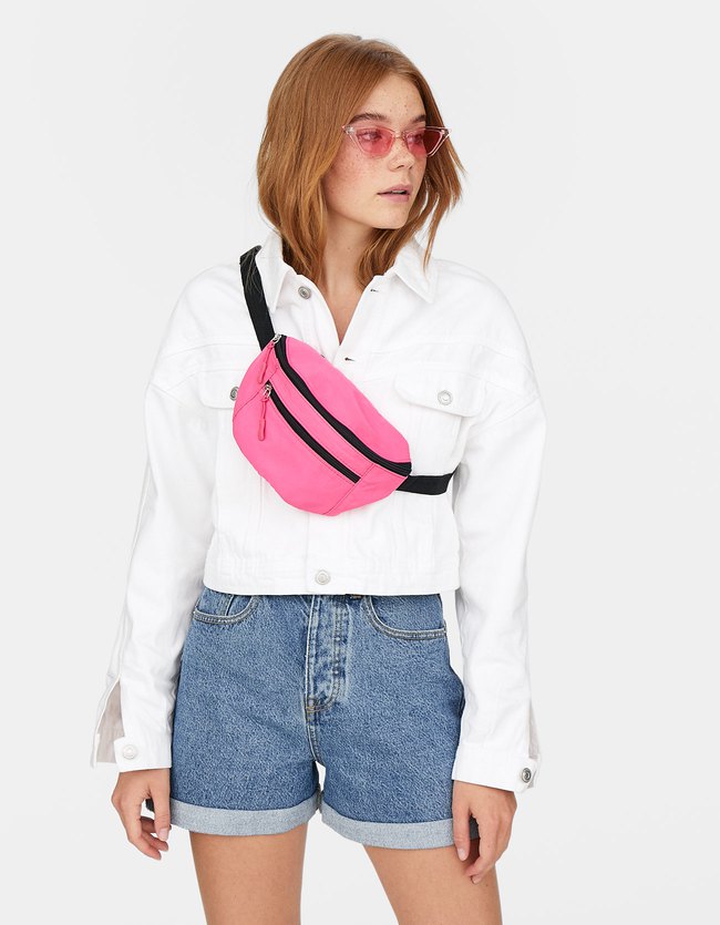 Stradivarius Neon Heuptas Dames Kauwgumroze stradivarius kopen in de aanbieding