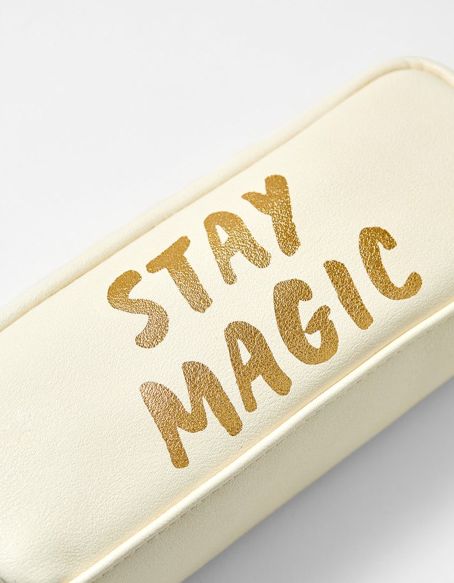 Stradivarius Etui Stay Magic Dames Ecru 103 stradivarius kopen in de aanbieding