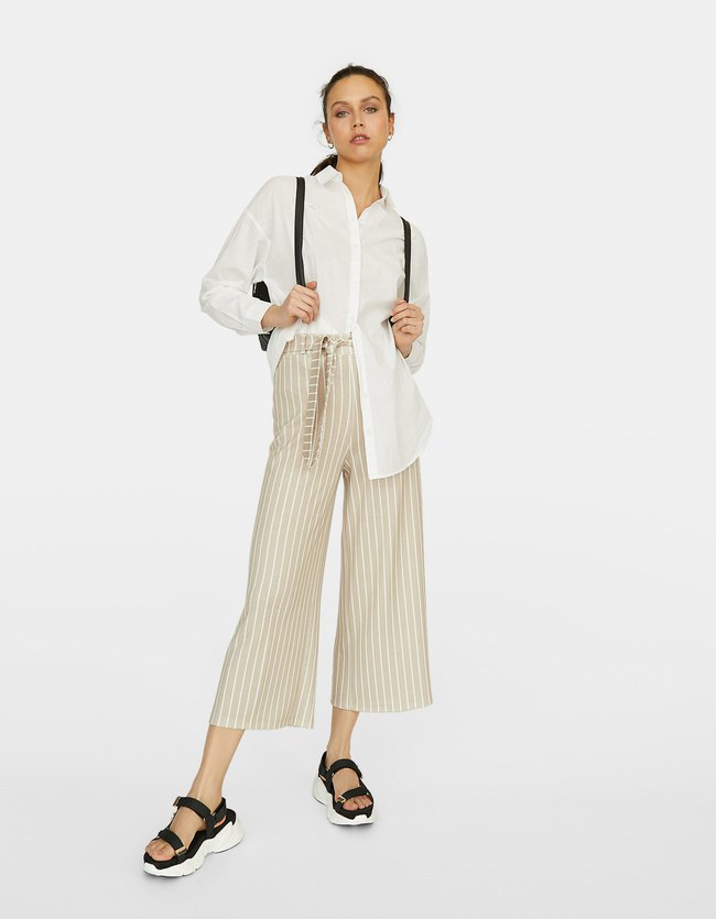 Stradivarius Tricot Culotte Met Riem Dames Steen stradivarius kopen in de aanbieding Stradivarius Tricot Culotte Met Riem Dames Steen stradivarius kopen in de aanbieding