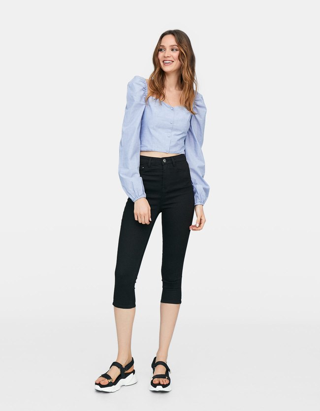 Stradivarius Keper Broek Dames Zwart 38 stradivarius kopen in de aanbieding Stradivarius Keper Broek Dames Zwart 38 stradivarius kopen in de aanbieding