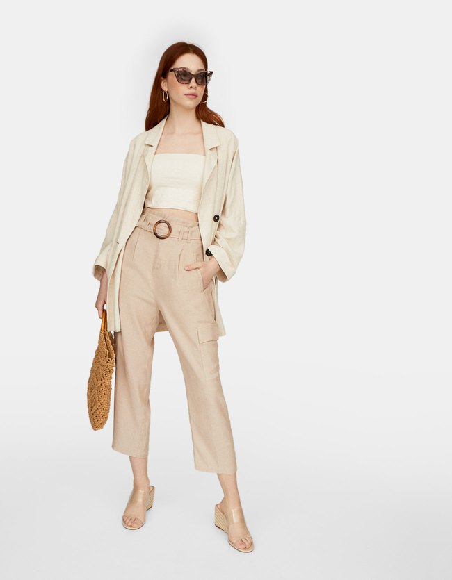 Stradivarius Rustieke Cargobroek Dames Steen 40 stradivarius kopen in de aanbieding Stradivarius Rustieke Cargobroek Dames Steen 40 stradivarius kopen in de aanbieding