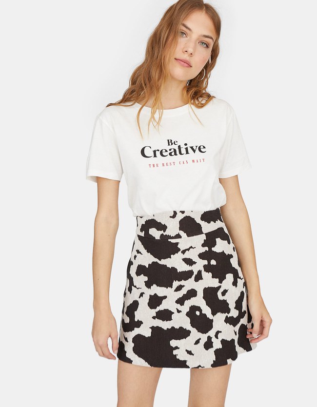 Stradivarius Rok Met Dierenprint Dames Zwart 40 stradivarius kopen in de aanbieding Stradivarius Rok Met Dierenprint Dames Zwart 40 stradivarius kopen in de aanbieding