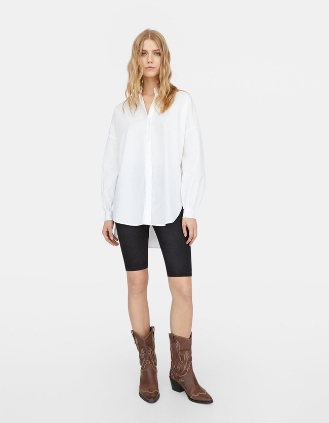 Stradivarius Fietsjeans Dames Verwassen 36 stradivarius kopen in de aanbieding