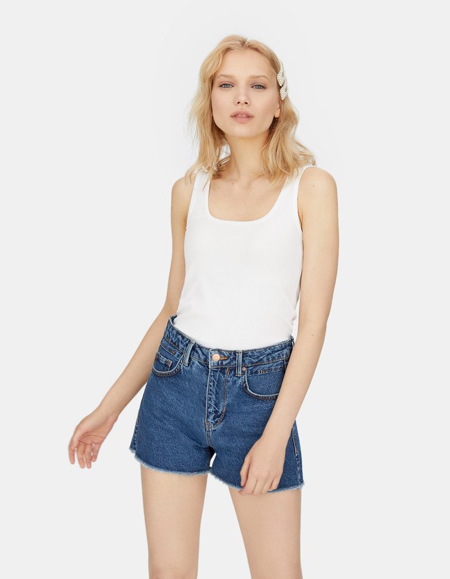 Stradivarius Vintage Short Met Hoge Taille Dames Middenjeans 32 stradivarius kopen in de aanbieding Stradivarius Vintage Short Met Hoge Taille Dames Middenjeans 32 stradivarius kopen in de aanbieding