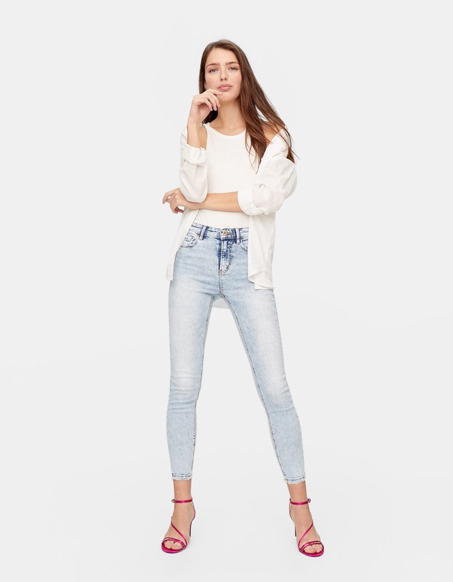Stradivarius Skinny Jeans Met Hoge Taille Dames Verwassen Blauw 36 stradivarius kopen in de aanbieding Stradivarius Skinny Jeans Met Hoge Taille Dames Verwassen Blauw 36 stradivarius kopen in de aanbieding