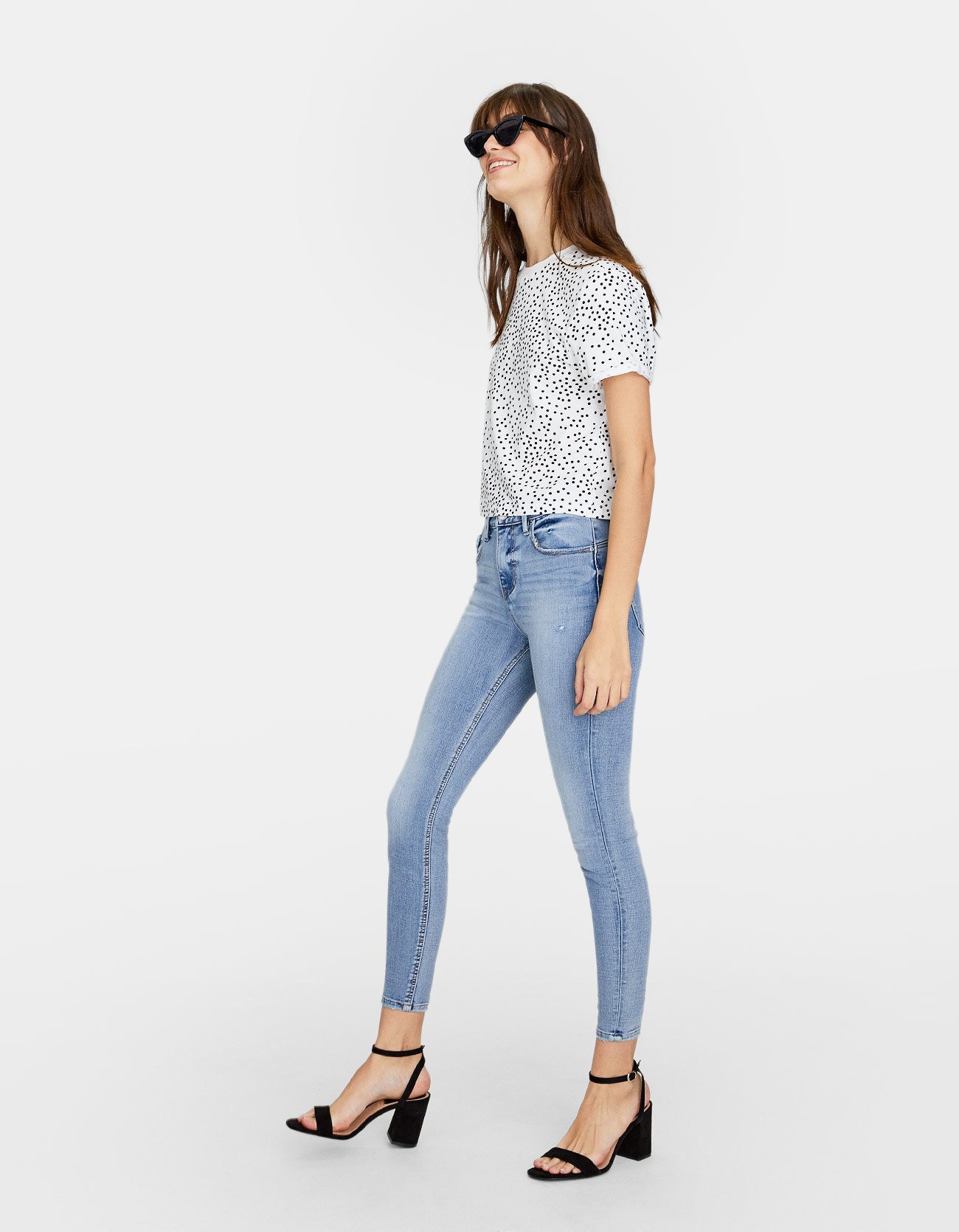 stradivarius push up jeans