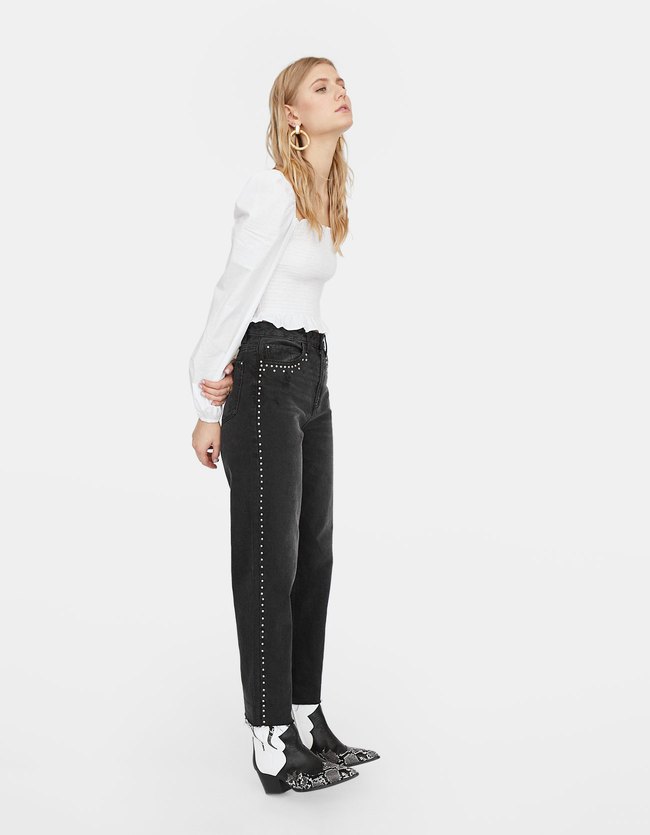 Stradivarius Carrot Jeans Met Studs Dames Verwassen 34 stradivarius kopen in de aanbieding Stradivarius Carrot Jeans Met Studs Dames Verwassen 34 stradivarius kopen in de aanbieding