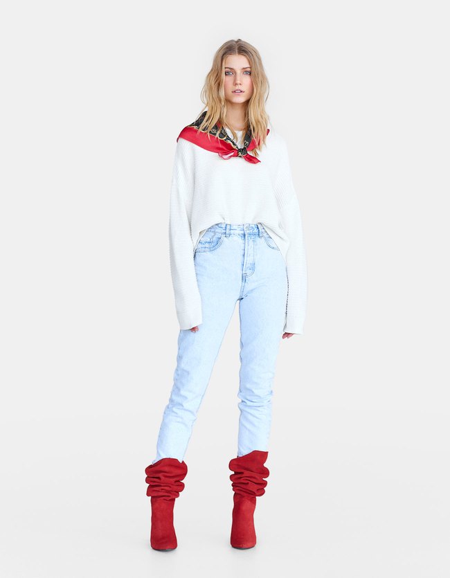 Stradivarius Trui Met Sjaal Dames Transparant stradivarius kopen in de aanbieding Stradivarius Trui Met Sjaal Dames Transparant stradivarius kopen in de aanbieding