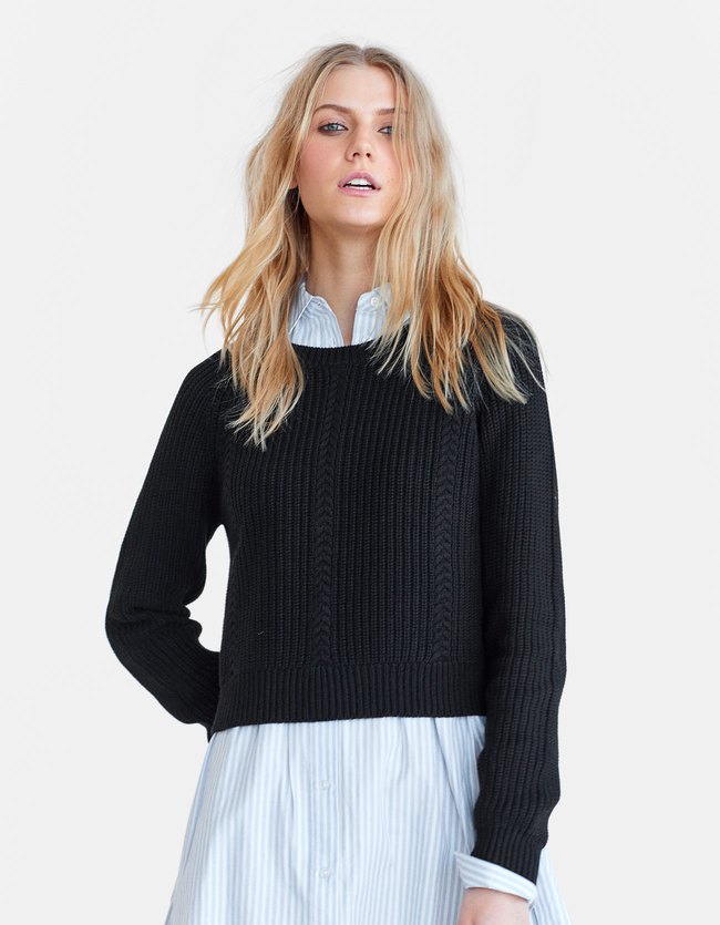 Stradivarius Trui Met Ronde Hals Dames Zwart stradivarius kopen in de aanbieding Stradivarius Trui Met Ronde Hals Dames Zwart stradivarius kopen in de aanbieding