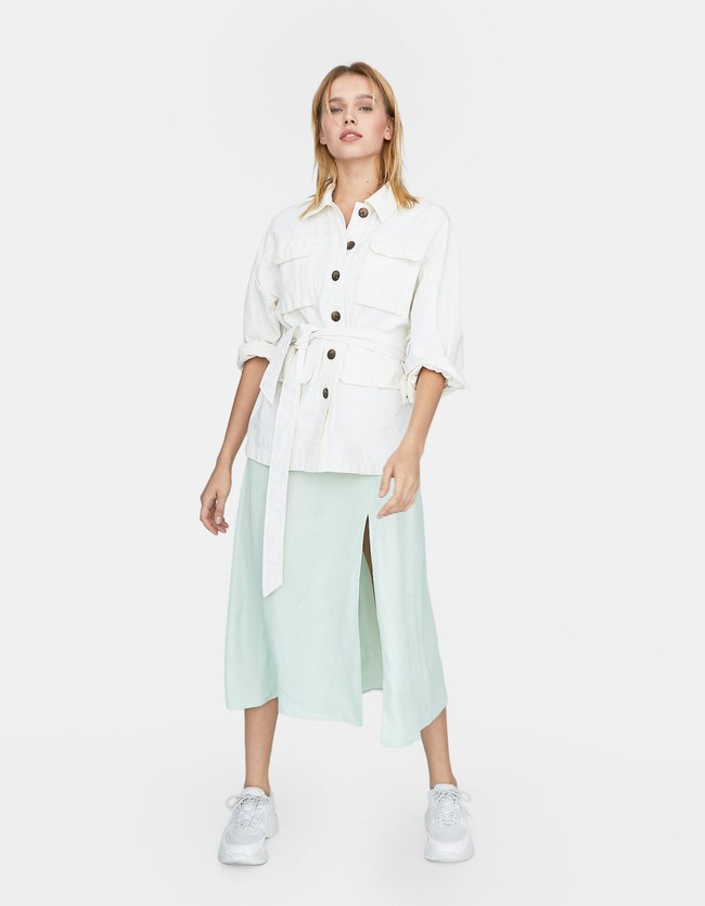 Stradivarius Safari Jasje Met Knoopsluiting Voor Dames Ecru stradivarius kopen in de aanbieding Stradivarius Safari Jasje Met Knoopsluiting Voor Dames Ecru stradivarius kopen in de aanbieding