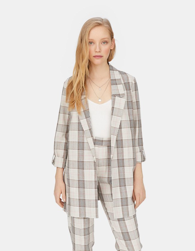 Stradivarius Rustieke Ruime Soepelvallende Blazer Met Ruiten Dames Fluorescerend Roze stradivarius kopen in de aanbieding Stradivarius Rustieke Ruime Soepelvallende Blazer Met Ruiten Dames Fluorescerend Roze stradivarius kopen in de aanbieding