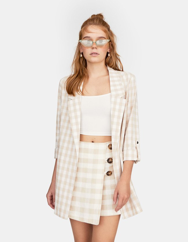 Stradivarius Fluid Blazer Dames Middenbeige Xs stradivarius kopen in de aanbieding Stradivarius Fluid Blazer Dames Middenbeige Xs stradivarius kopen in de aanbieding