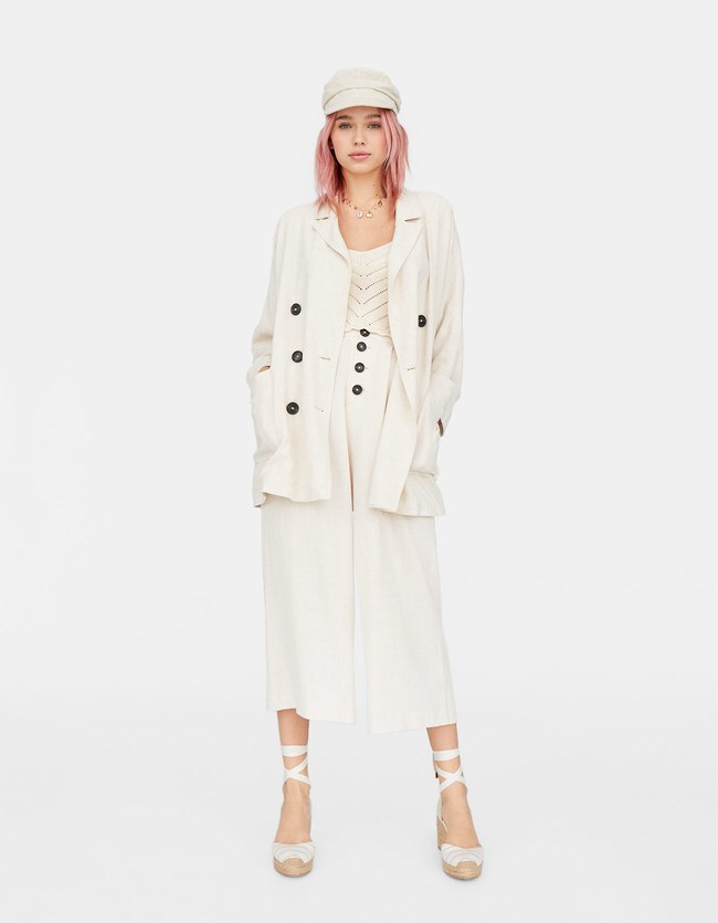 Stradivarius Lange Rustieke Blazer Dames Steen stradivarius kopen in de aanbieding Stradivarius Lange Rustieke Blazer Dames Steen stradivarius kopen in de aanbieding