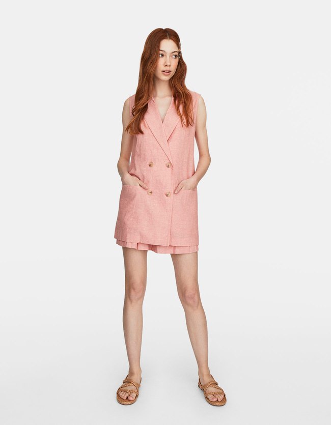 Stradivarius Rustiek Gilet Dames Pastelroze stradivarius kopen in de aanbieding Stradivarius Rustiek Gilet Dames Pastelroze stradivarius kopen in de aanbieding