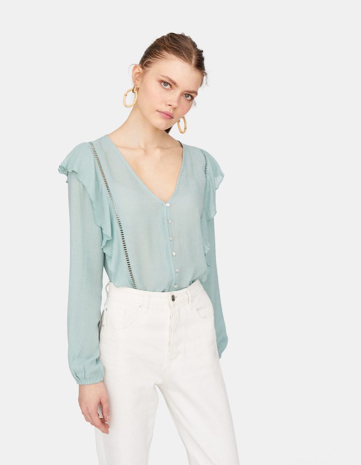 Mujer Mujer De Ss19Stradivarius Camisas Camisas Ss19Stradivarius Camisas De España España gvIfy7Yb6
