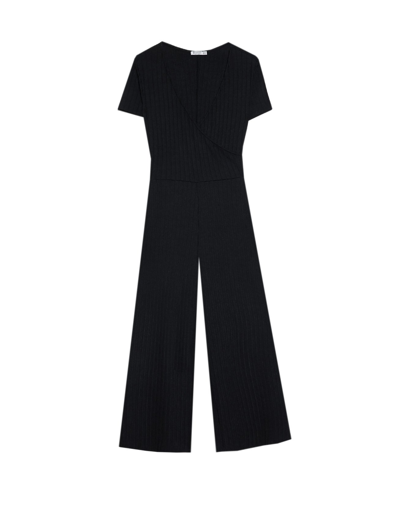 stradivarius black jumpsuit
