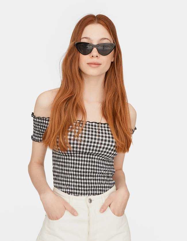 Stradivarius Basic Top Met Blote Schouders Dames Zwart stradivarius kopen in de aanbieding Stradivarius Basic Top Met Blote Schouders Dames Zwart stradivarius kopen in de aanbieding