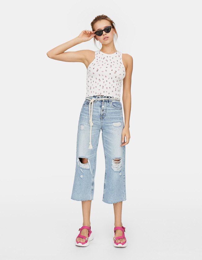 Stradivarius Smoktop Dames Ecru stradivarius kopen in de aanbieding Stradivarius Smoktop Dames Ecru stradivarius kopen in de aanbieding