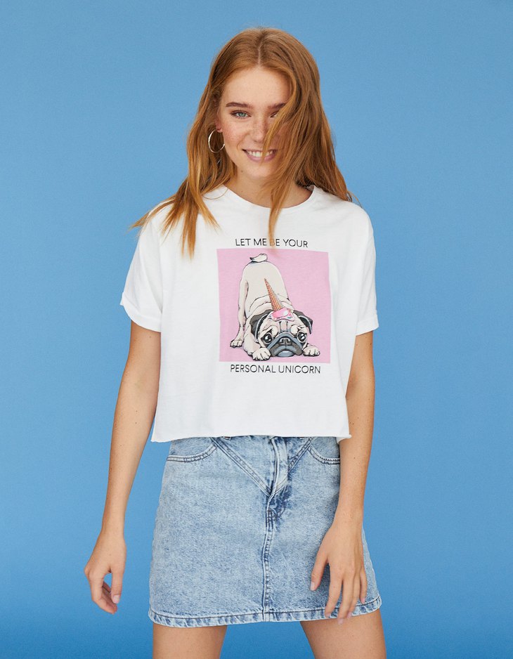 camiseta mona lisa stradivarius