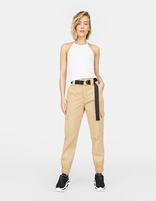 Stradivarius Cargobroek Met Manchet Op De Boord Dames Beige Xs stradivarius kopen in de aanbieding Stradivarius Cargobroek Met Manchet Op De Boord Dames Beige Xs stradivarius kopen in de aanbieding