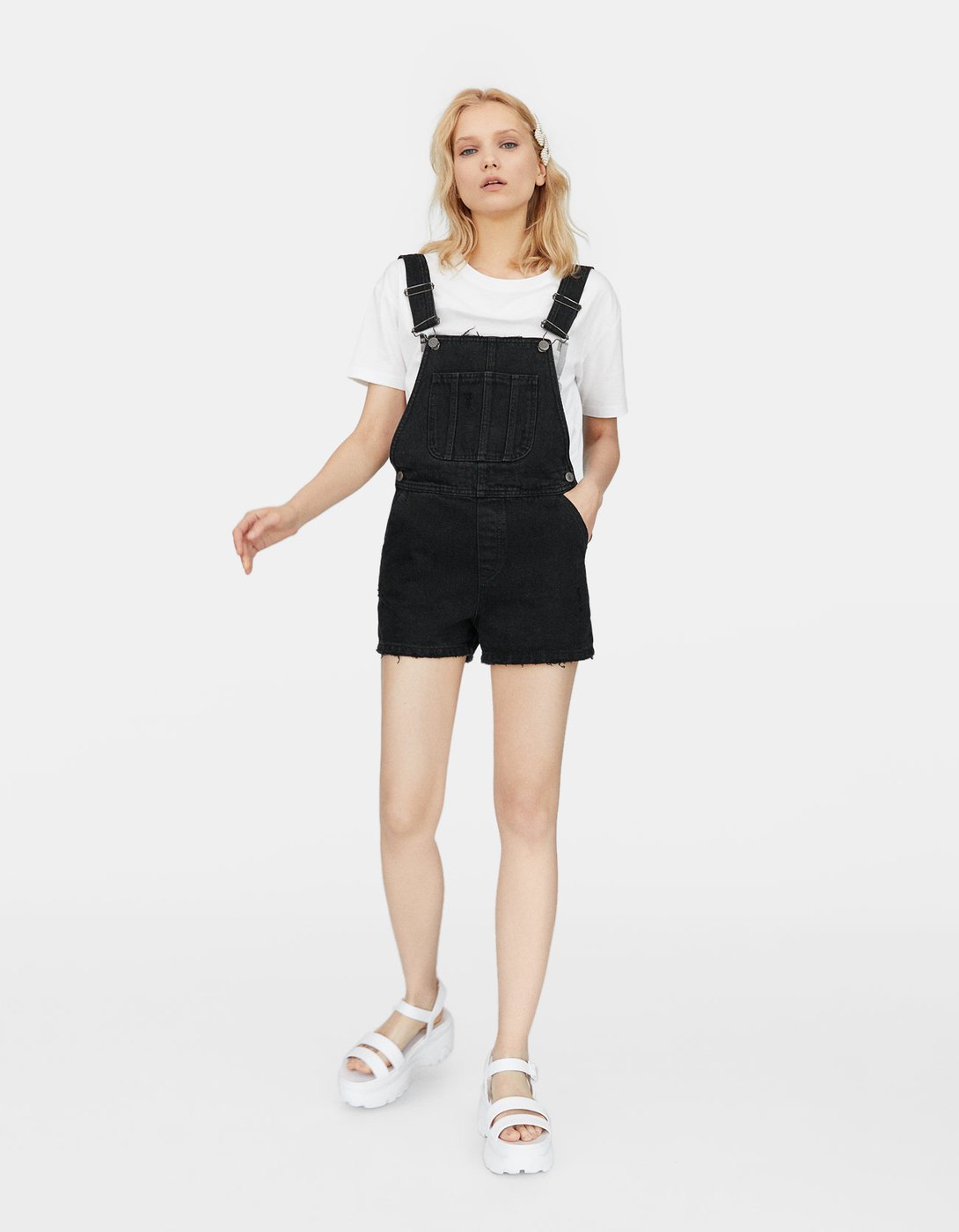 stradivarius dungarees