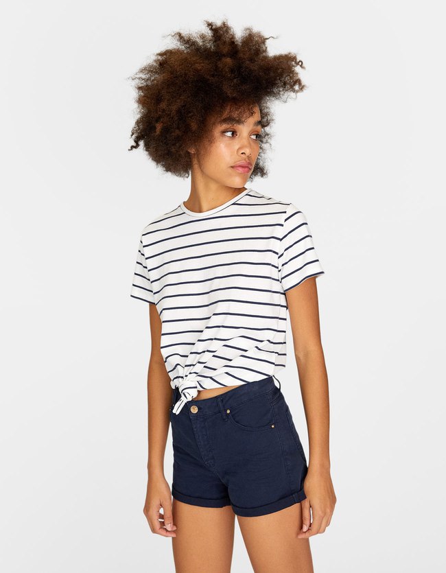 Stradivarius Short Met Hoge Taille Dames Marineblauw 36 stradivarius kopen in de aanbieding Stradivarius Short Met Hoge Taille Dames Marineblauw 36 stradivarius kopen in de aanbieding