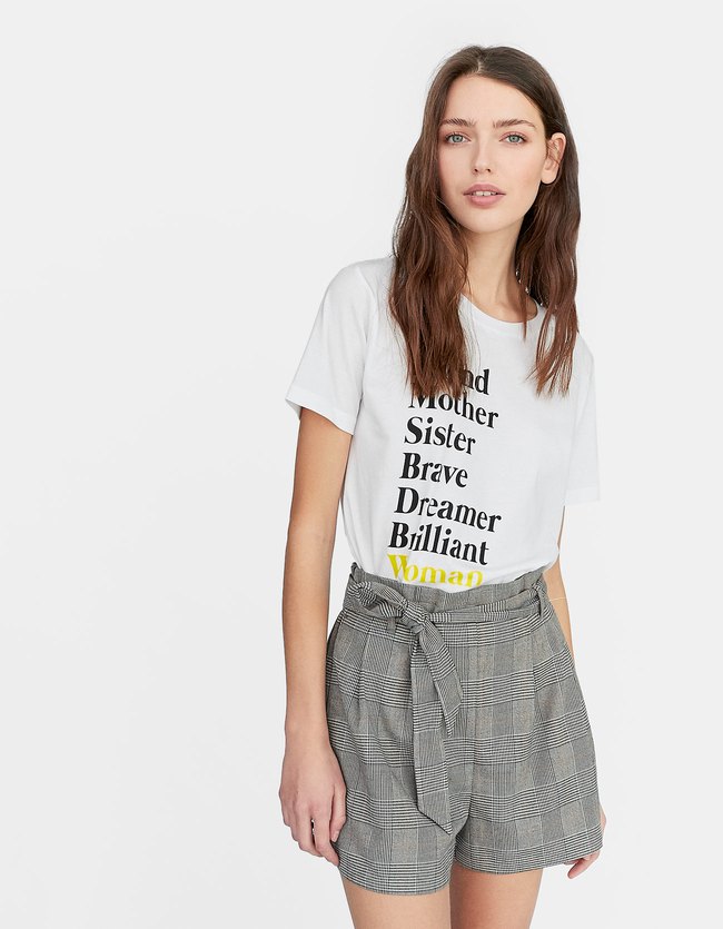 Stradivarius Short Tailored Fit Dames Vanille Xs stradivarius kopen in de aanbieding